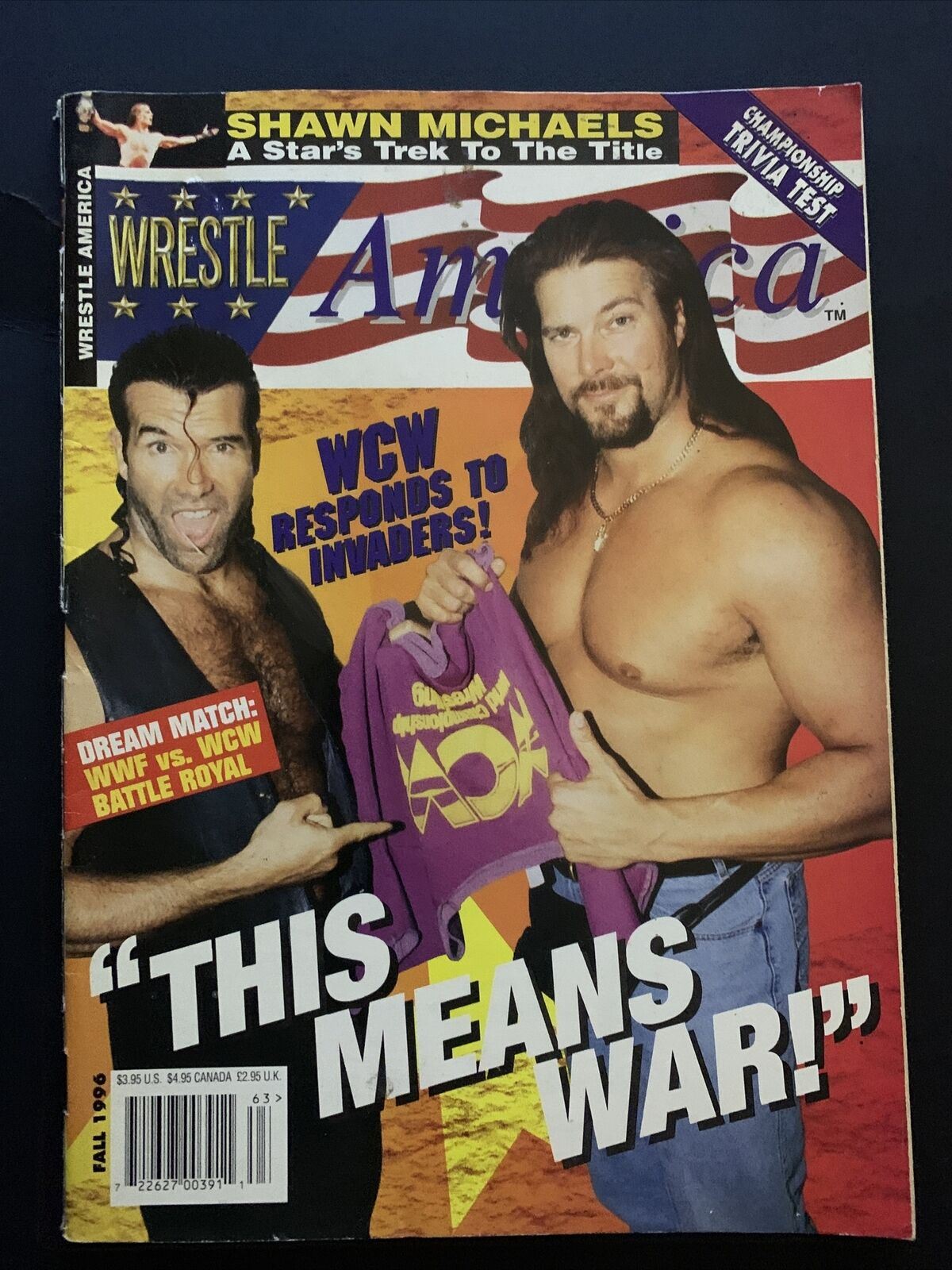 Wrestle America Magazine Fall 1996 - WWF vs WCW, Shawn Michaels