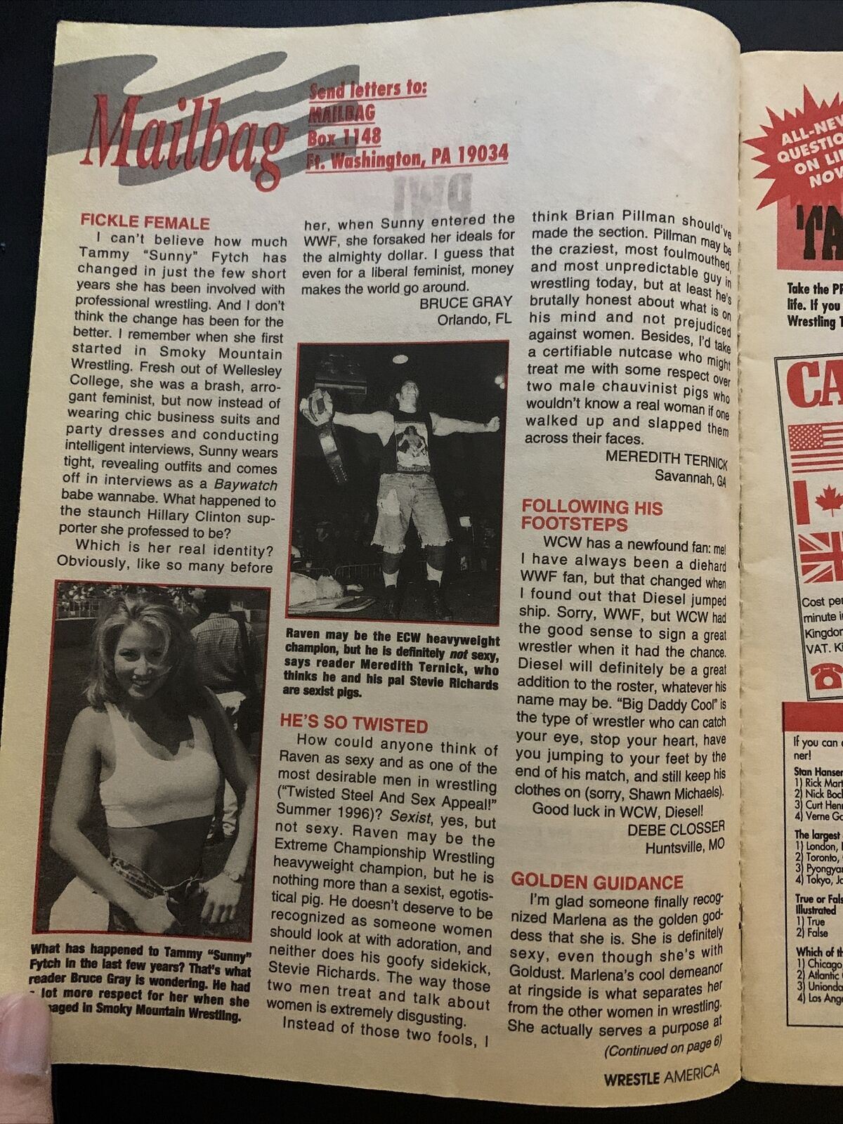Wrestle America Magazine Fall 1996 - WWF vs WCW, Shawn Michaels