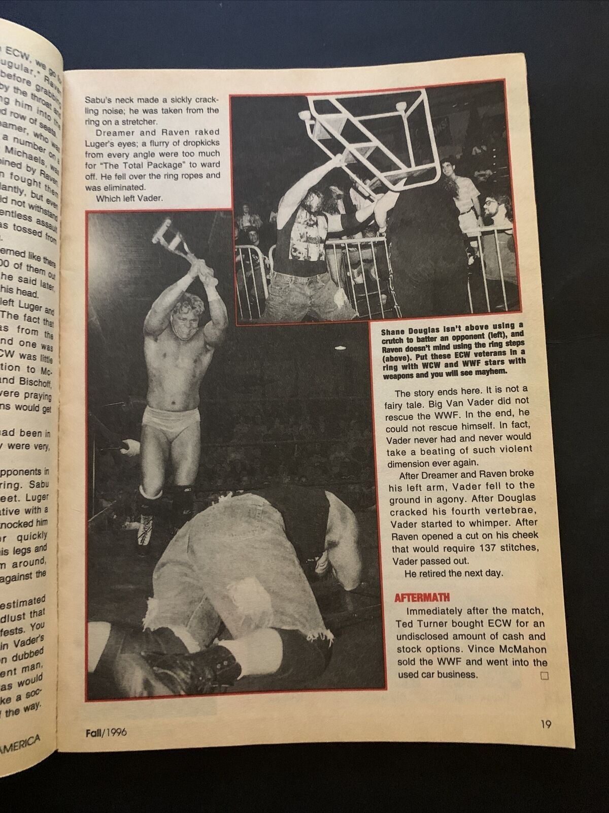 Wrestle America Magazine Fall 1996 - WWF vs WCW, Shawn Michaels