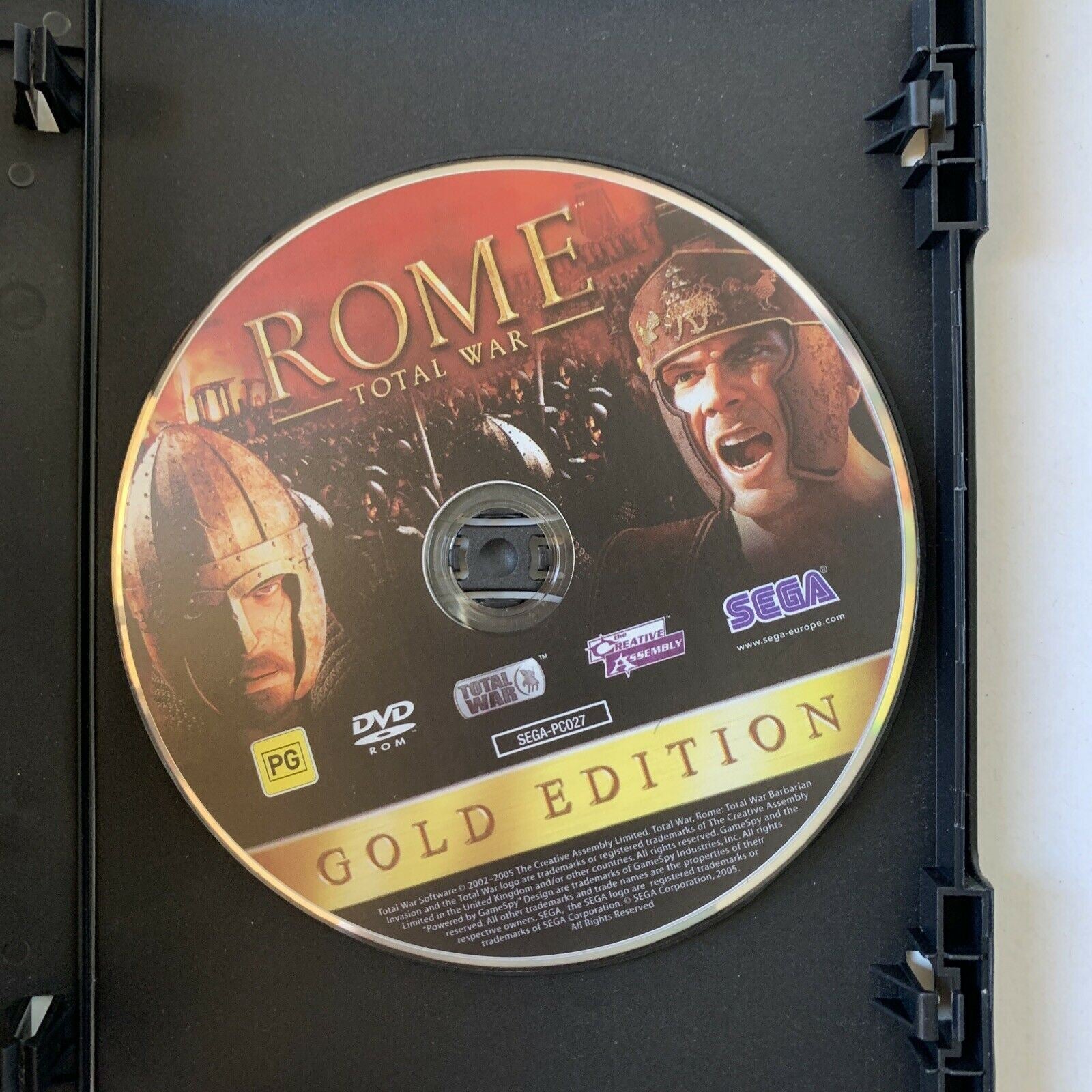 Rome Total War Barbarian Invasion PC DVD Gold Edition SEGA Vintage R rome-total-war-barbarian-invasion-pc-dvd-gold-edition-sega-vintage-r