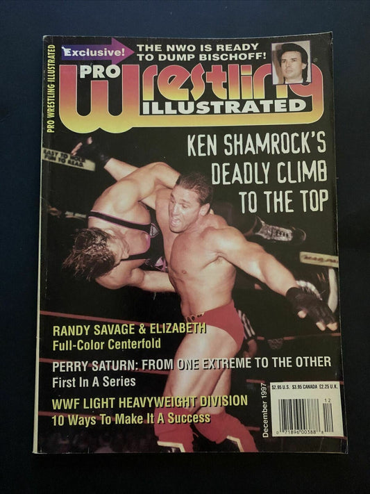 Pro Wrestling Illustrated Magazine December 1997 - Ken Shamrock, Randy Savage