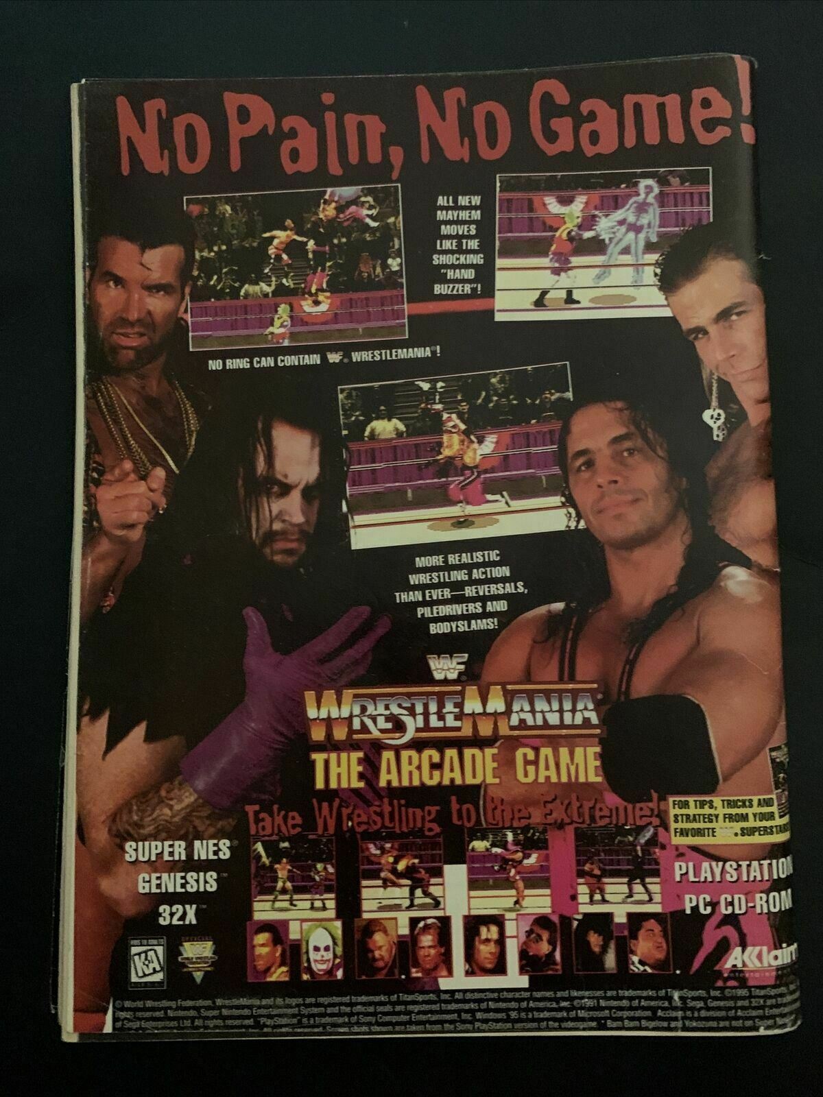Wrestle America Magazine Winter 1995 - Shawn Michaels, Bret, Turnbuckle Awards