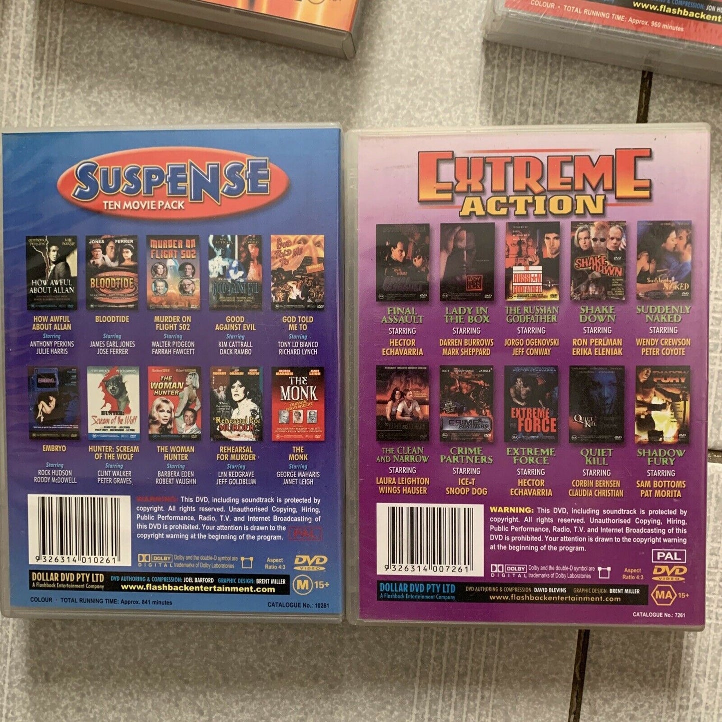 100x Action Movies! DVD Rock Hudson, Jeanne ClaudeVan Damme, Chuck Norris more..