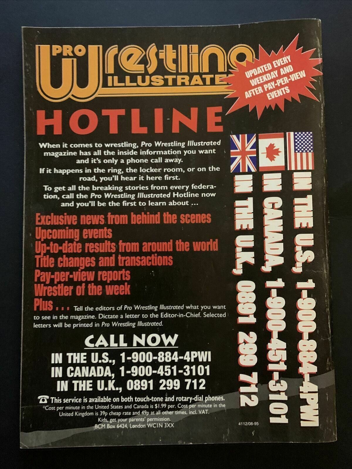 Pro Wrestling Illustrated Magazine August 1996 - Shawn Michaels, Warrior, Sunny