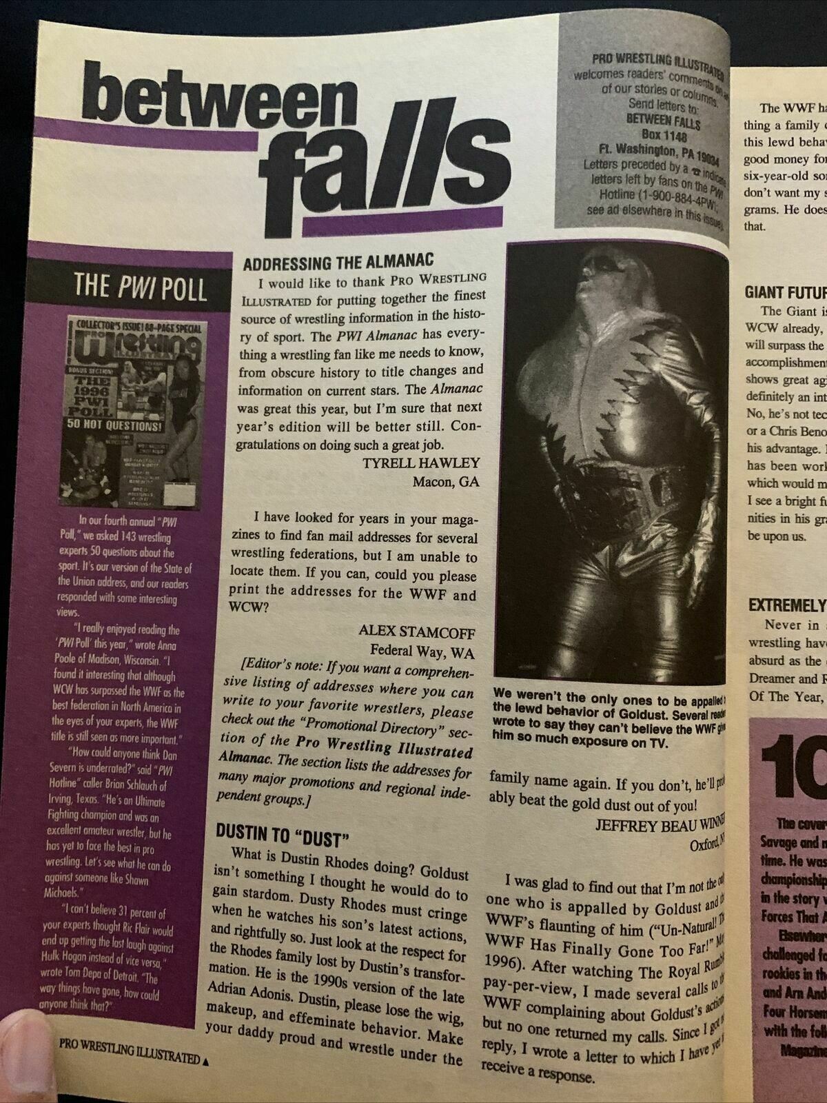 Pro Wrestling Illustrated Magazine August 1996 - Shawn Michaels, Warrior, Sunny