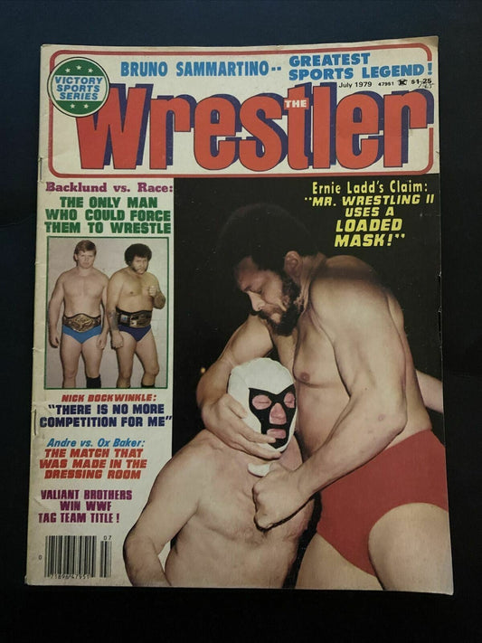 The Wrestler Magazine July 1979 - Bruno Sammartino, Andre Giant, Ox Baker