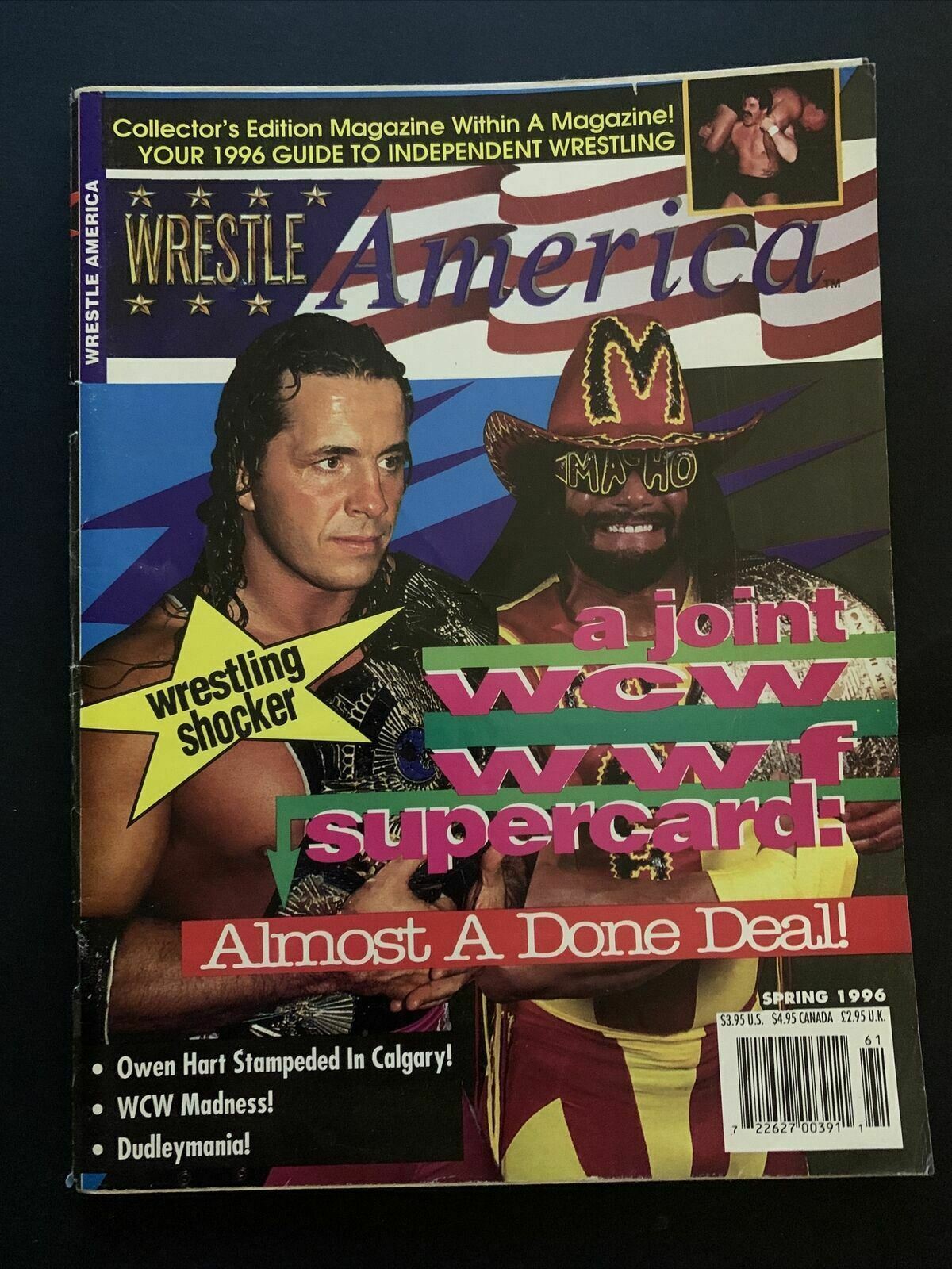 Wrestle America Magazine Spring 1996 - Owen Hart, Macho Man