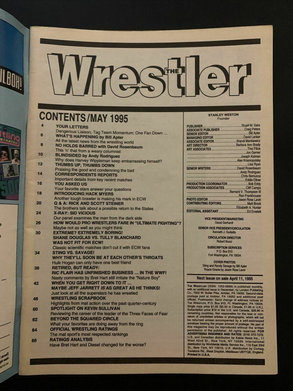 The Wrestler Magazine May 1995 - Royce Gracie, Sting, Savage, Flair