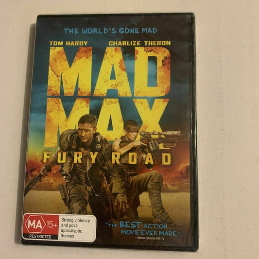 *New Sealed* Mad Max - Fury Road (DVD, 2015) Tom Hardy, Charlize Theron. Region4