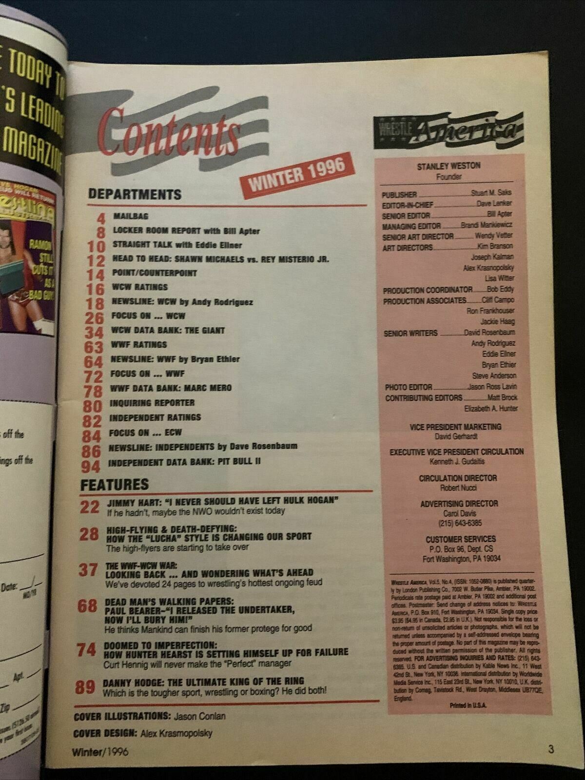Wrestle America Magazine Winter 1996 - WWF vs WCW Special Report