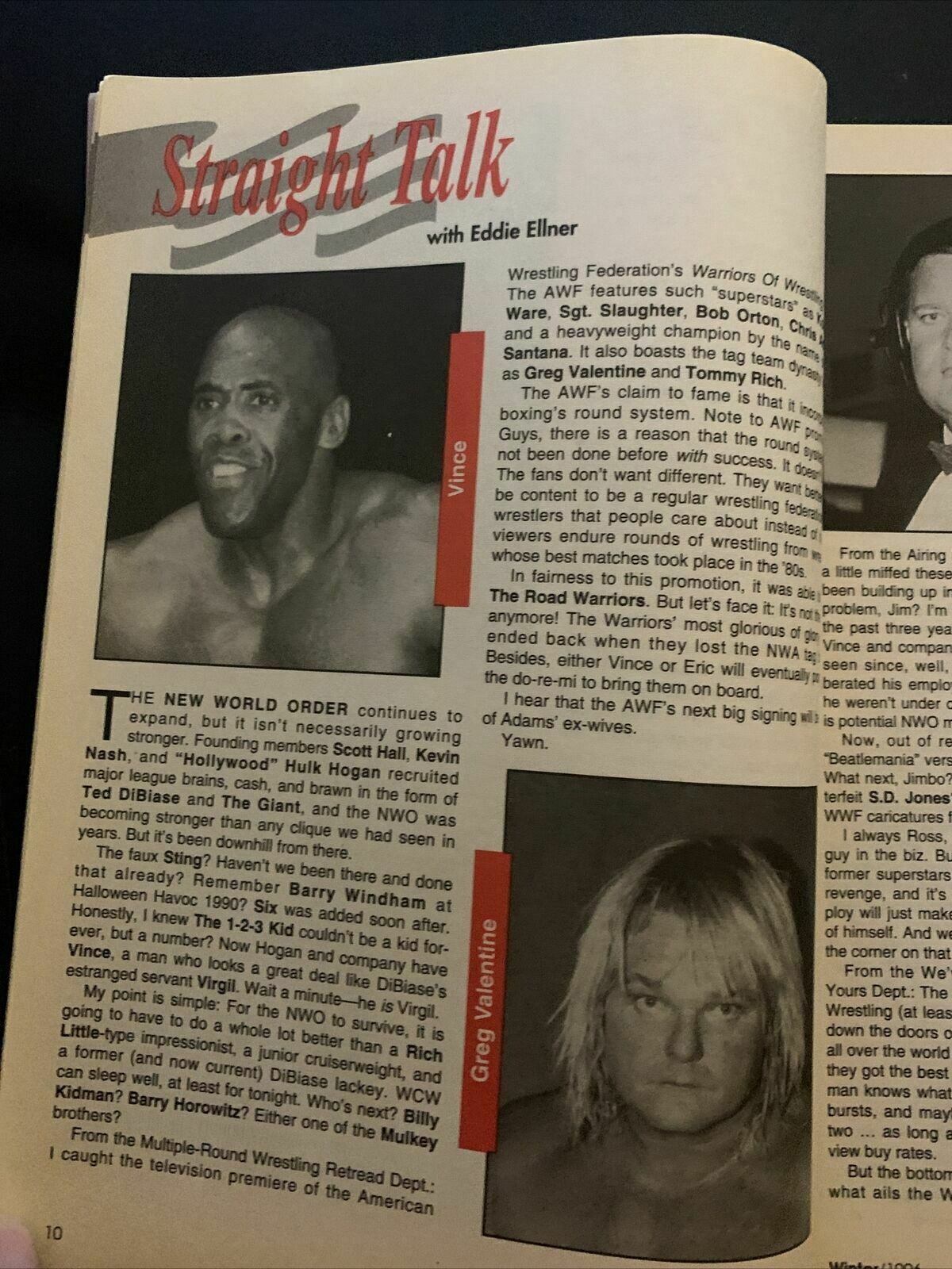 Wrestle America Magazine Winter 1996 - WWF vs WCW Special Report