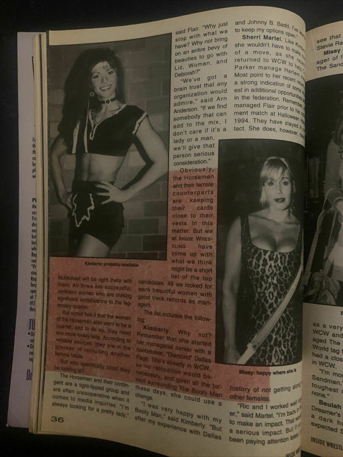 Inside Wrestling Magazine December 1996 - Horsemen, Goldust, Bret Hart