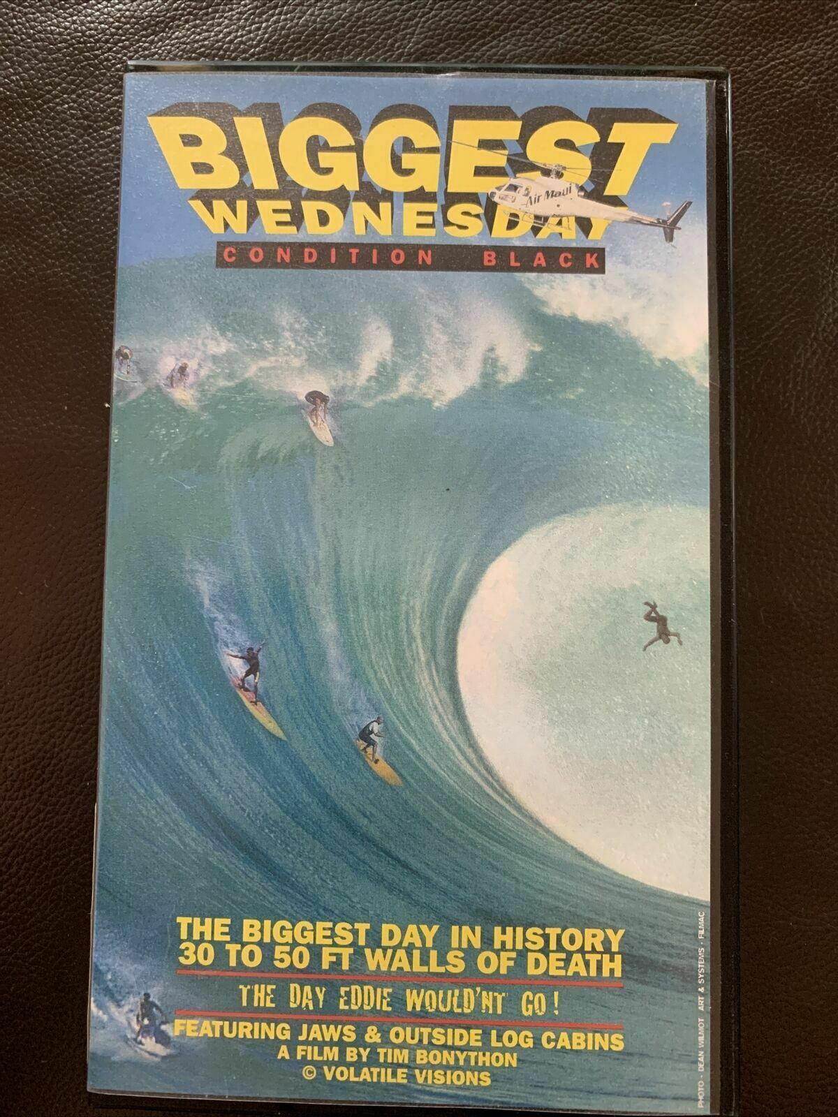 BIGGEST WEDNESDAY Condition Black 1998 Surfing Life VHS PAL Ken Bradshaw, Shawn