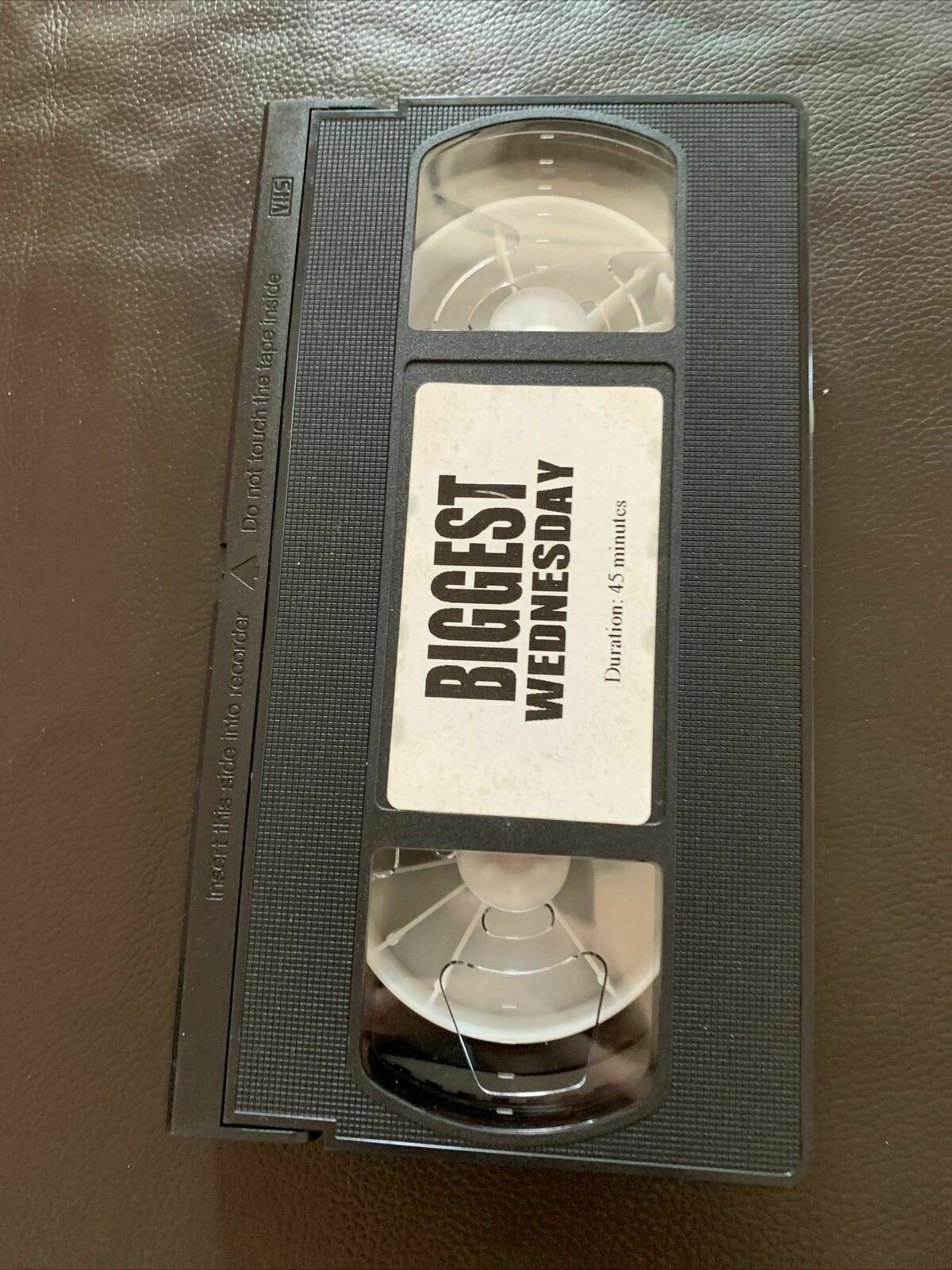 BIGGEST WEDNESDAY Condition Black 1998 Surfing Life VHS PAL Ken Bradshaw, Shawn