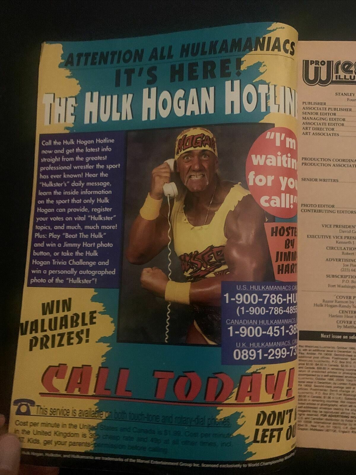 Pro Wrestling Illustrated Magazine October 1996 - Harlem Heat, Savage, Hogan