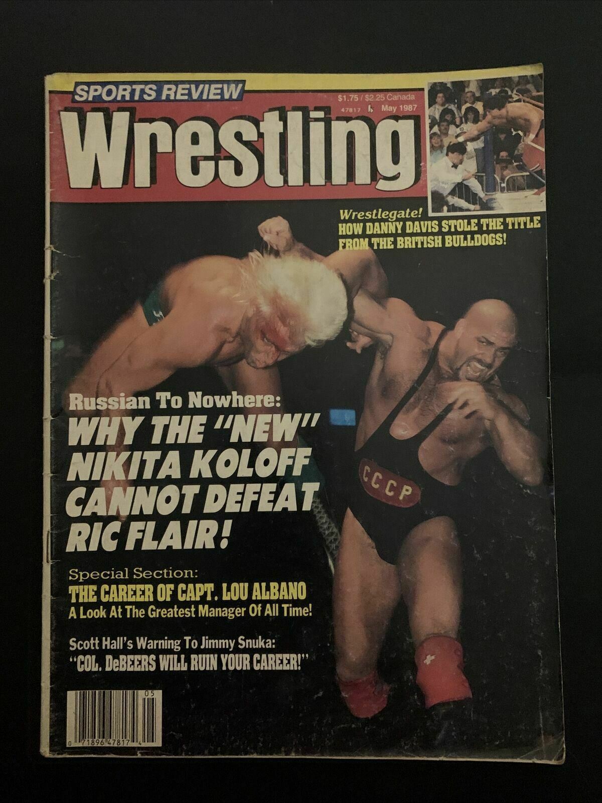 Sports Review Wrestling Magazine May 1987 - Nikita Koloff, Ric Flair, British Bu