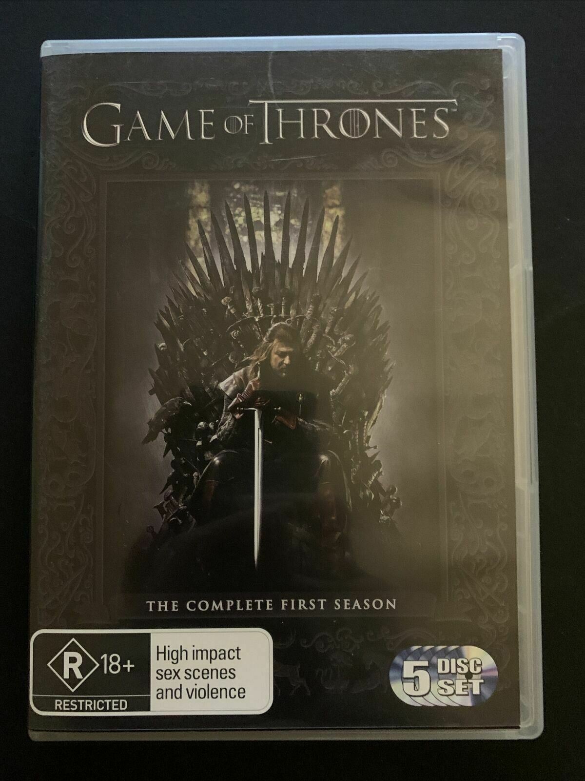 Game Of Thrones : Season 1 (DVD, 2012, 5-Disc Set) Region 2,4
