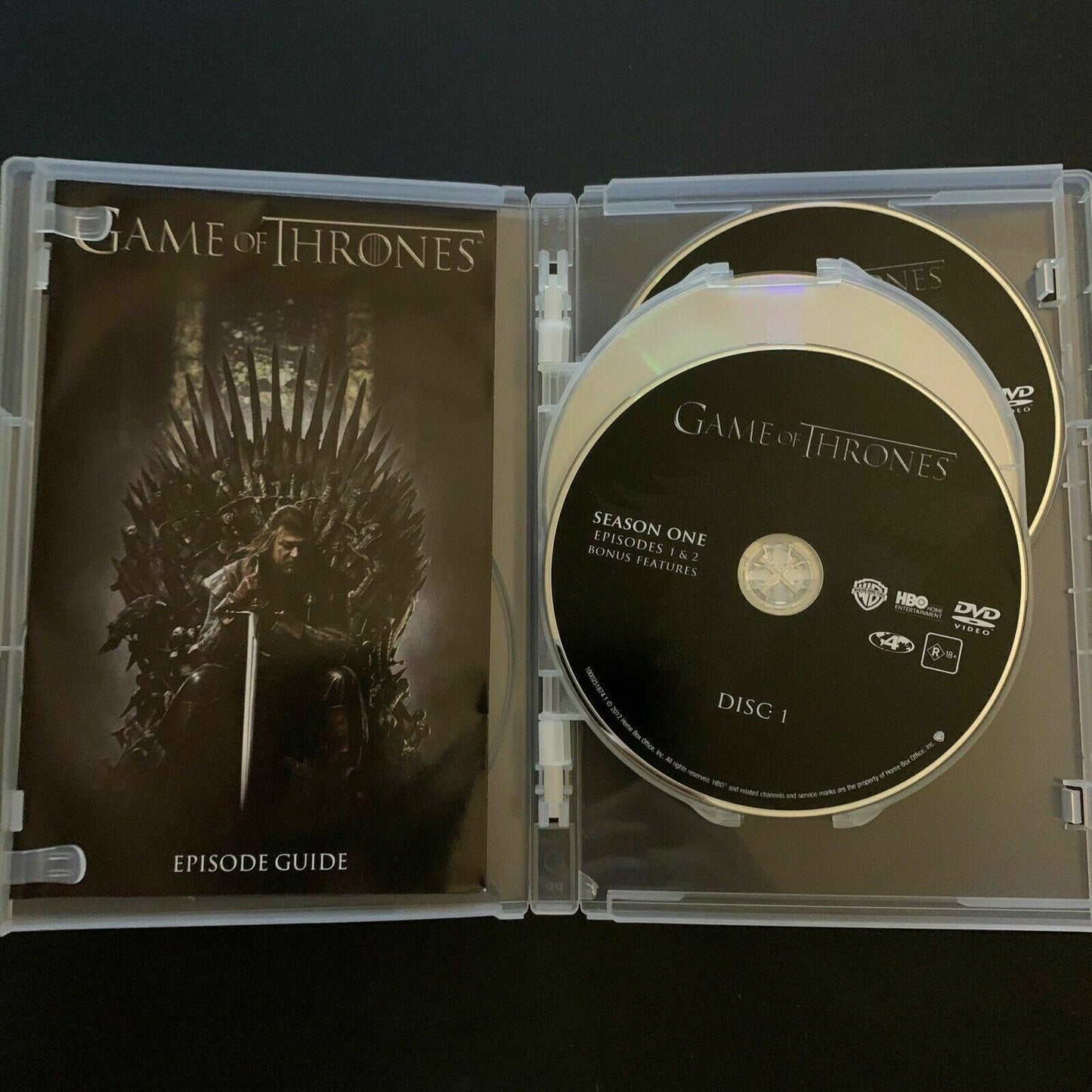 Game Of Thrones : Season 1 (DVD, 2012, 5-Disc Set) Region 2,4