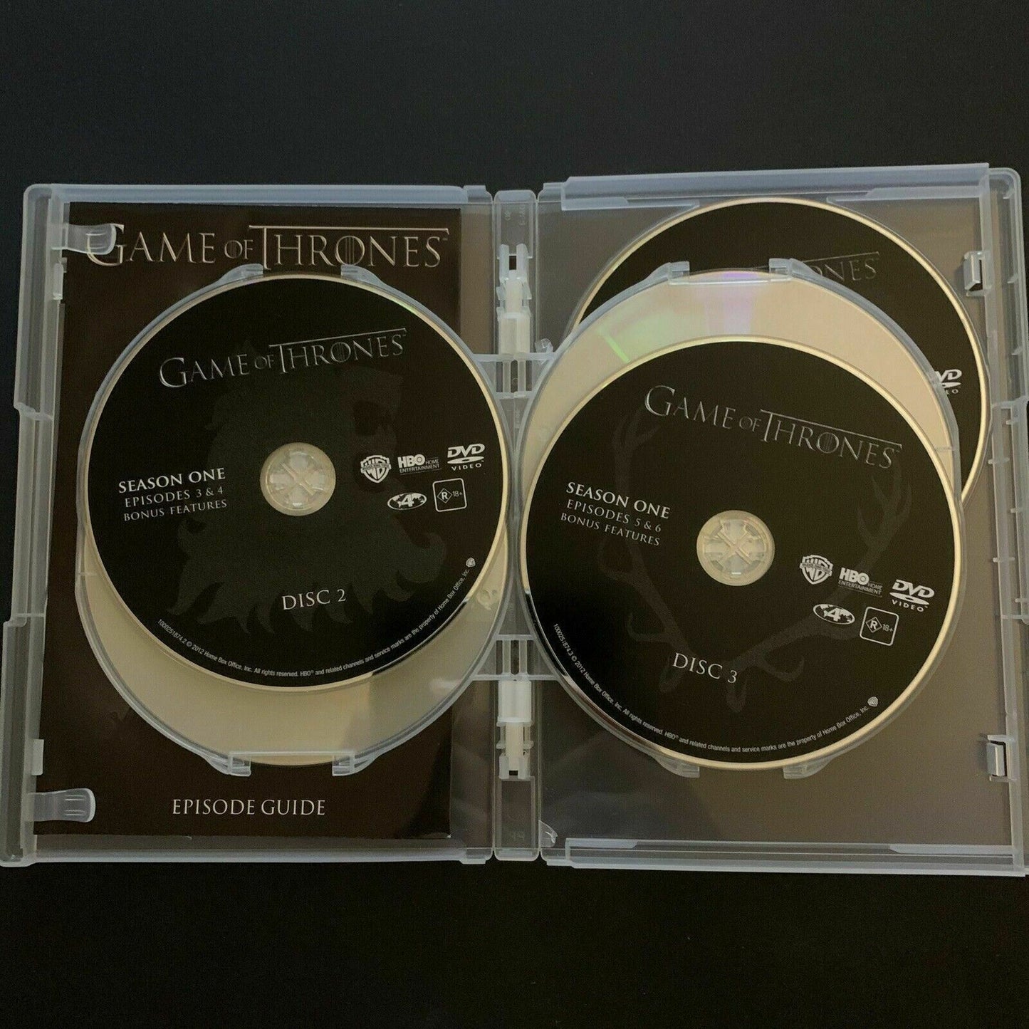 Game Of Thrones : Season 1 (DVD, 2012, 5-Disc Set) Region 2,4