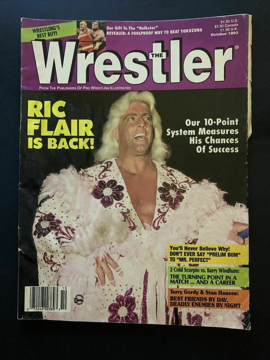 The Wrestler Magazine October 1993 - Ric Flair, Hulk, Mr Perfect, Cold Scorpio