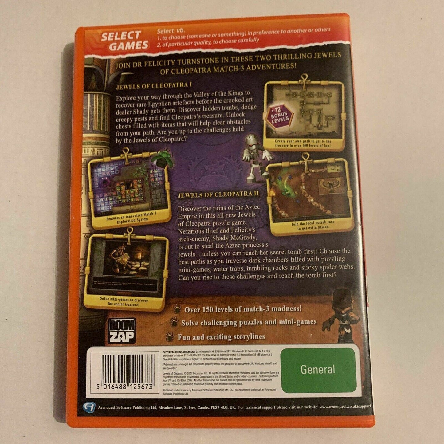 Jewels Of Cleopatra - Double Pack Jewels Of Cleopatra I & II PC CDROM