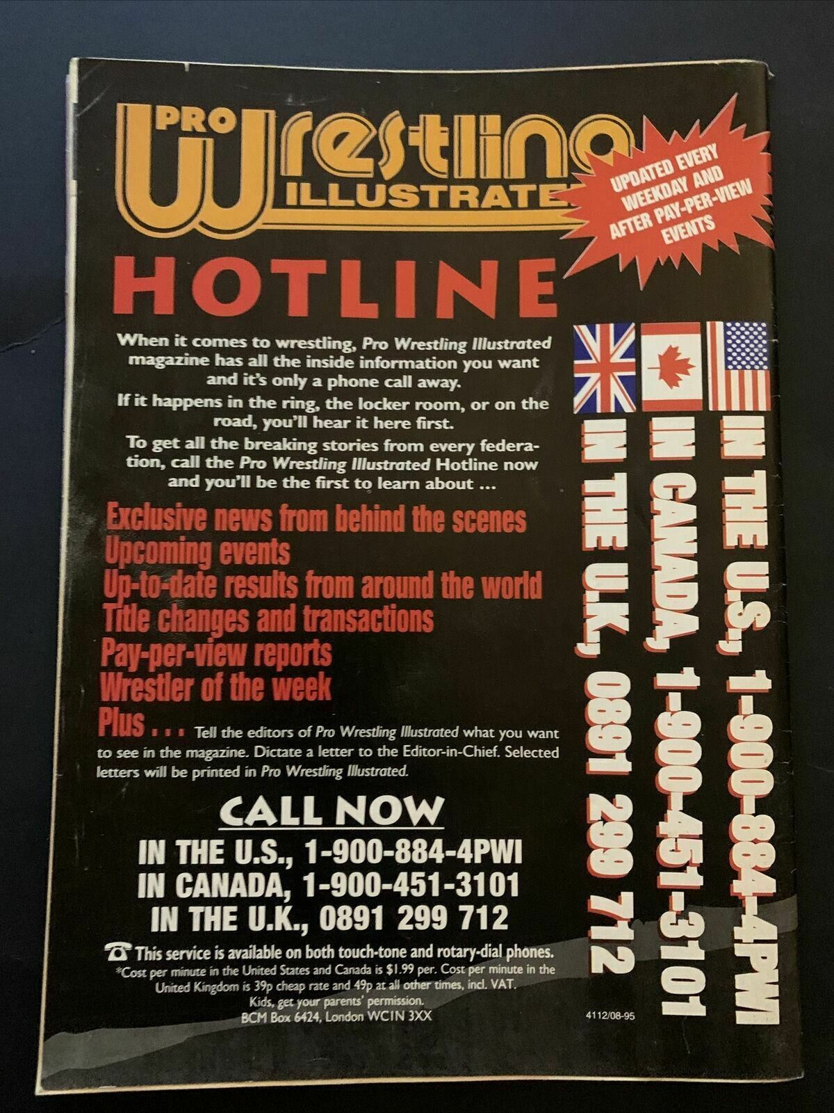 The Wrestler Magazine August 1996 - Shawn Michaels, Bret Hart, Hulk Hogan