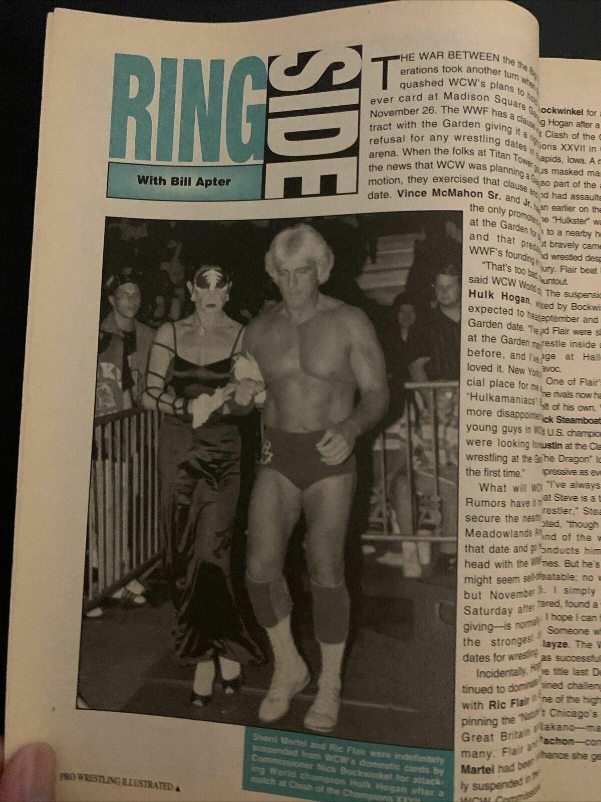 Pro Wrestling Illustrated Magazine January 1995 - Tatanka, Hulk Hogan, Razor Ram