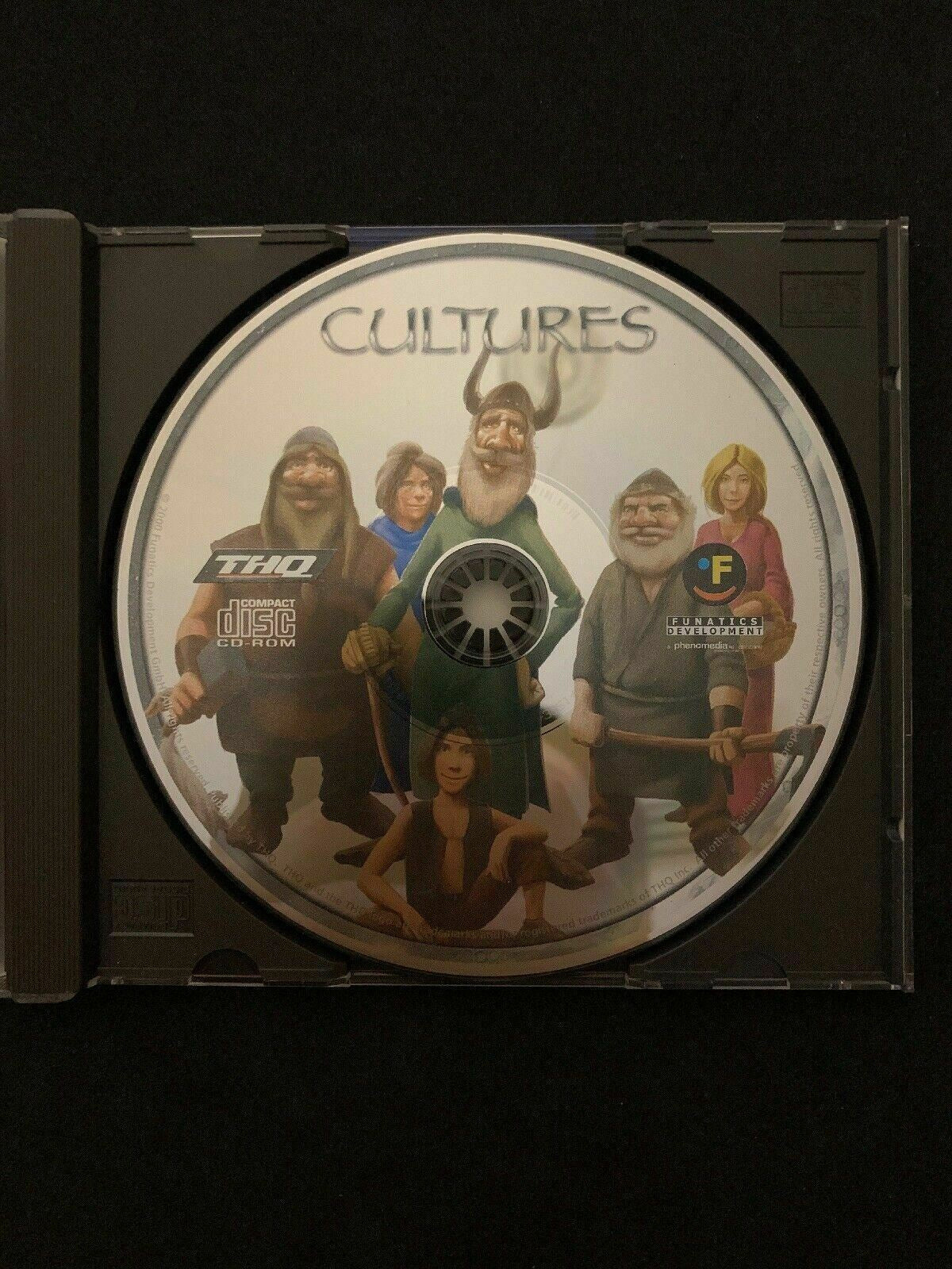 Cultures - PC CD Real Time Strategy RTS Viking Sim City Building Game