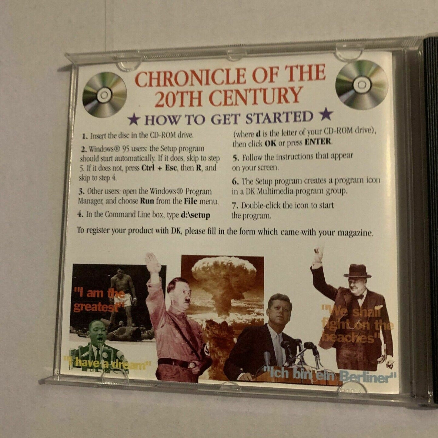 Chronicles Of The 20th Century PC CDROM 1996  Win 95