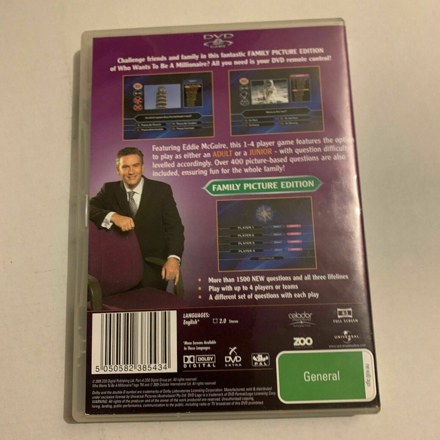 Who Wants To Be A Millionaire - Interactive DVD (DVD, 2005) Region 4&2