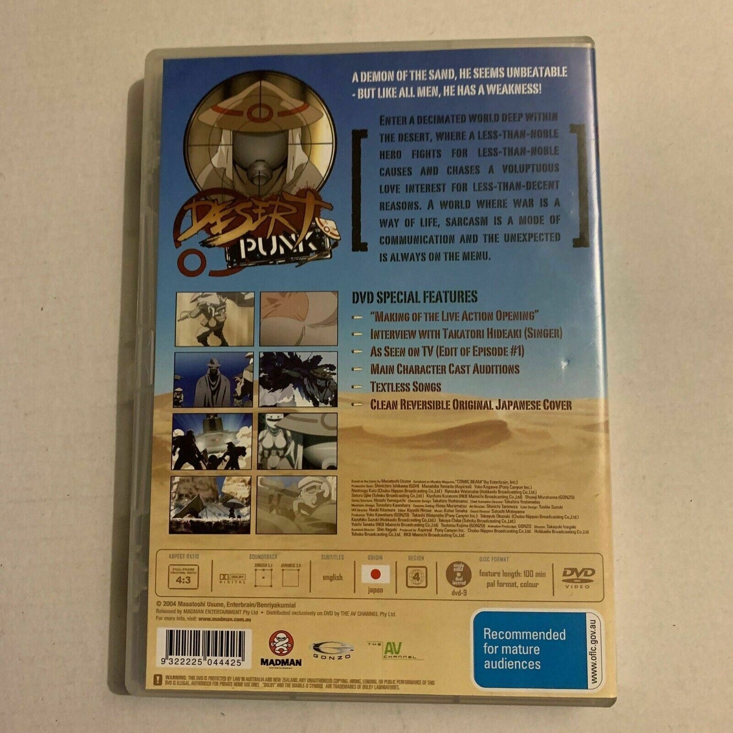 Desert Punk : Vol 1 (DVD, 2006) Action Comedy Anime. Region 4