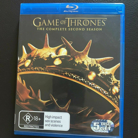 Game Of Thrones : Season 2 (Blu-ray, 2013, 5-Disc Set) Emilia Clarke