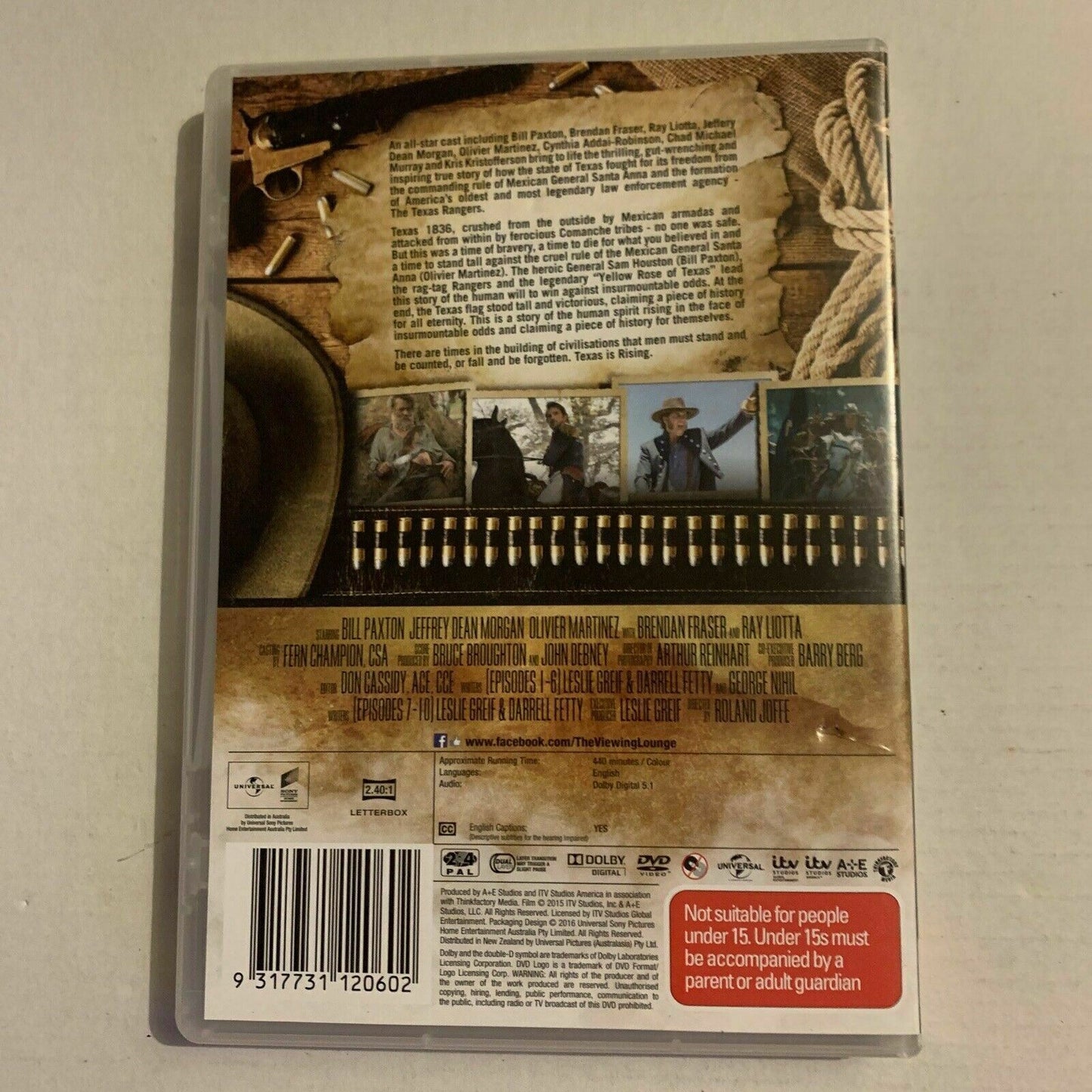 Texas Rising : Season 1 (DVD, 2016, 3-Disc Set) Region 4&2