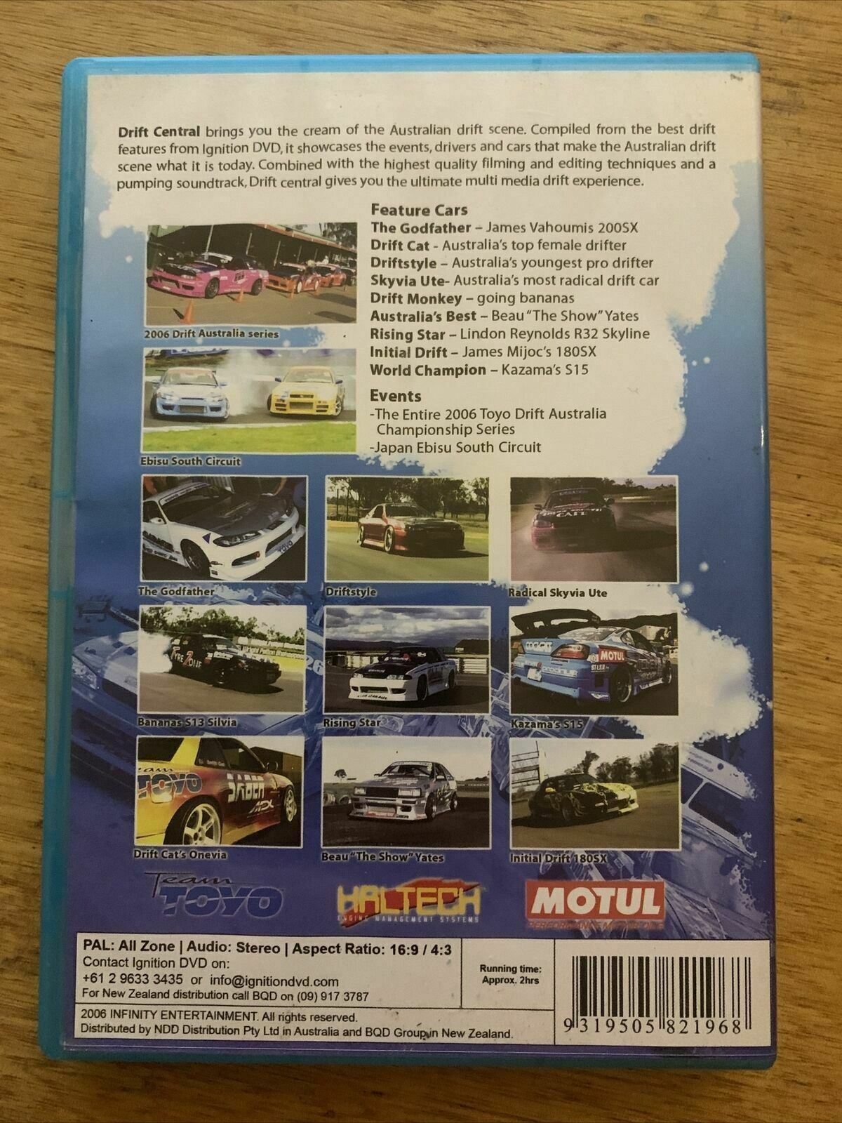 Team Toyo Presents : Drift Central - DVD Series Rare Aus Stock New Region ALL