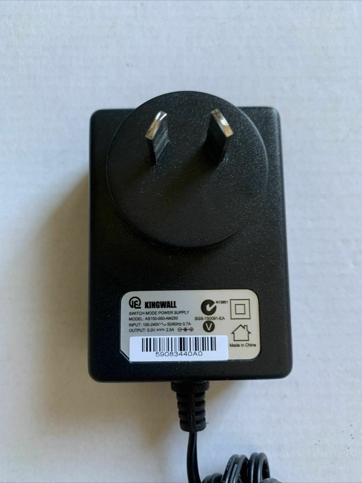 Kingwall Switch Mode Power Supply AS150-050-AM250 AC Adaptor 5v 2.5a