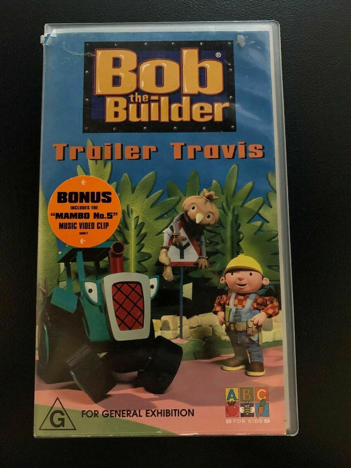 Bob The Builder Trailer Travis VHS Video ABC For Kids 2002 PAL