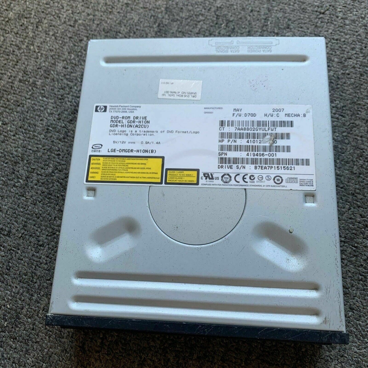 HP GDR-H10N DVD-ROM SATA Internal Drive