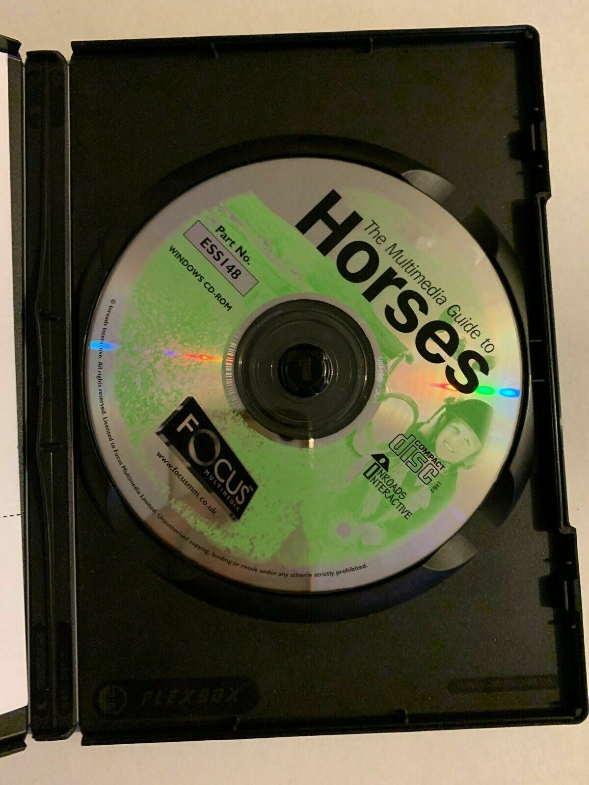 The Multimedia Guide To Horses - PC CD ROM WINDOWS