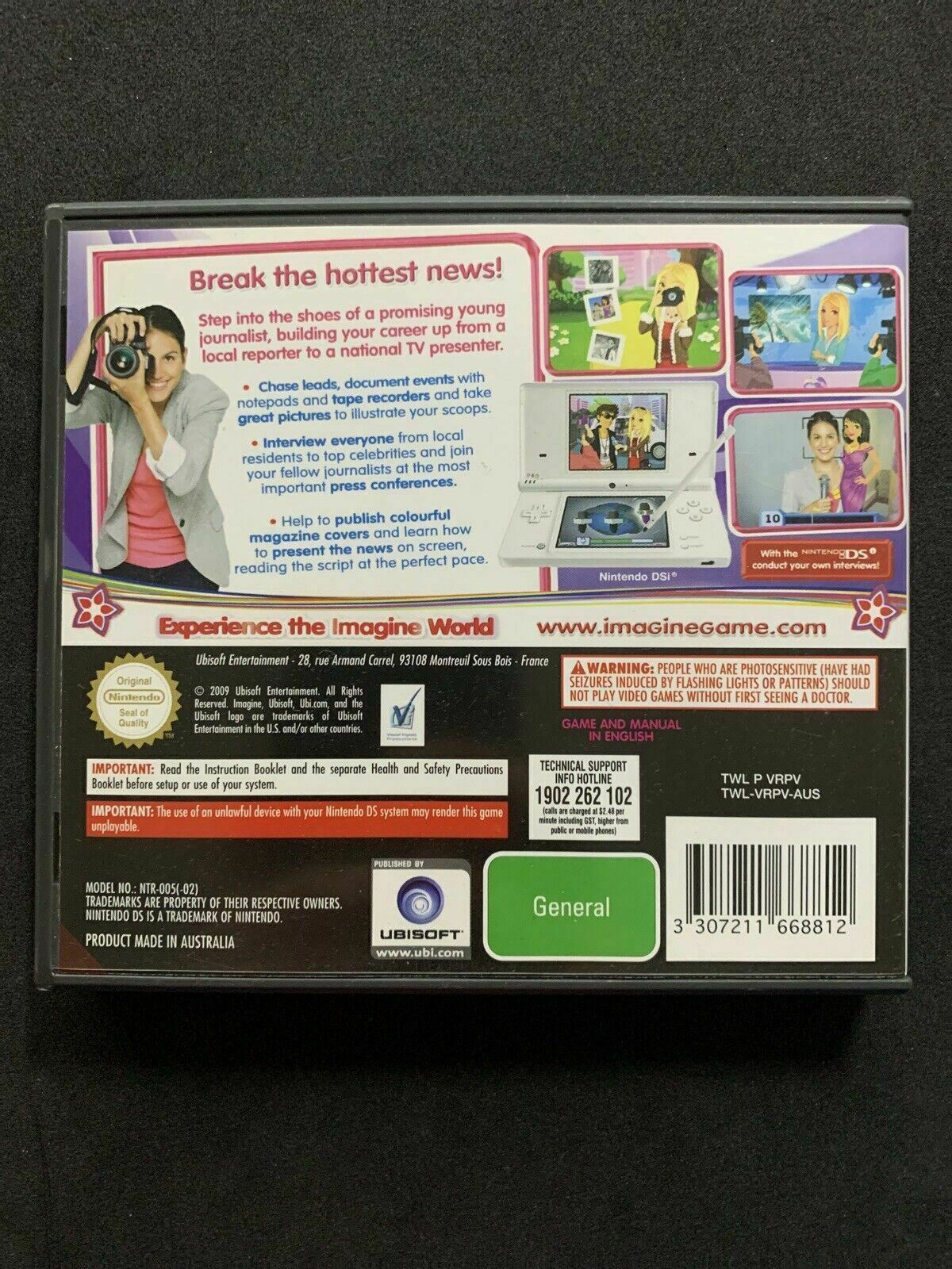 Imagine Journalist - Nintendo DS - Includes Manual