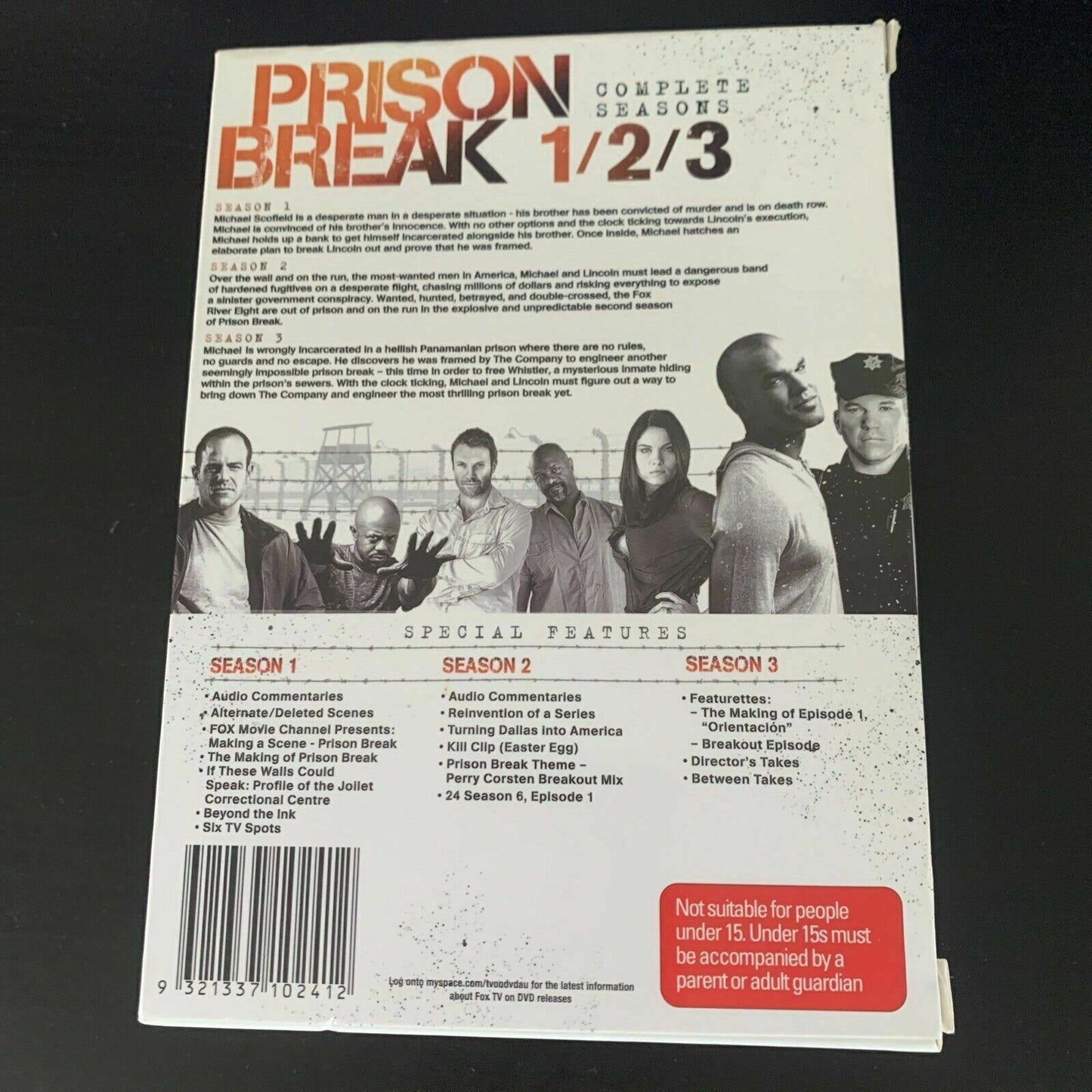 Prison Break : Complete Season 1, 2 & 3 (DVD, 2008) Region 4