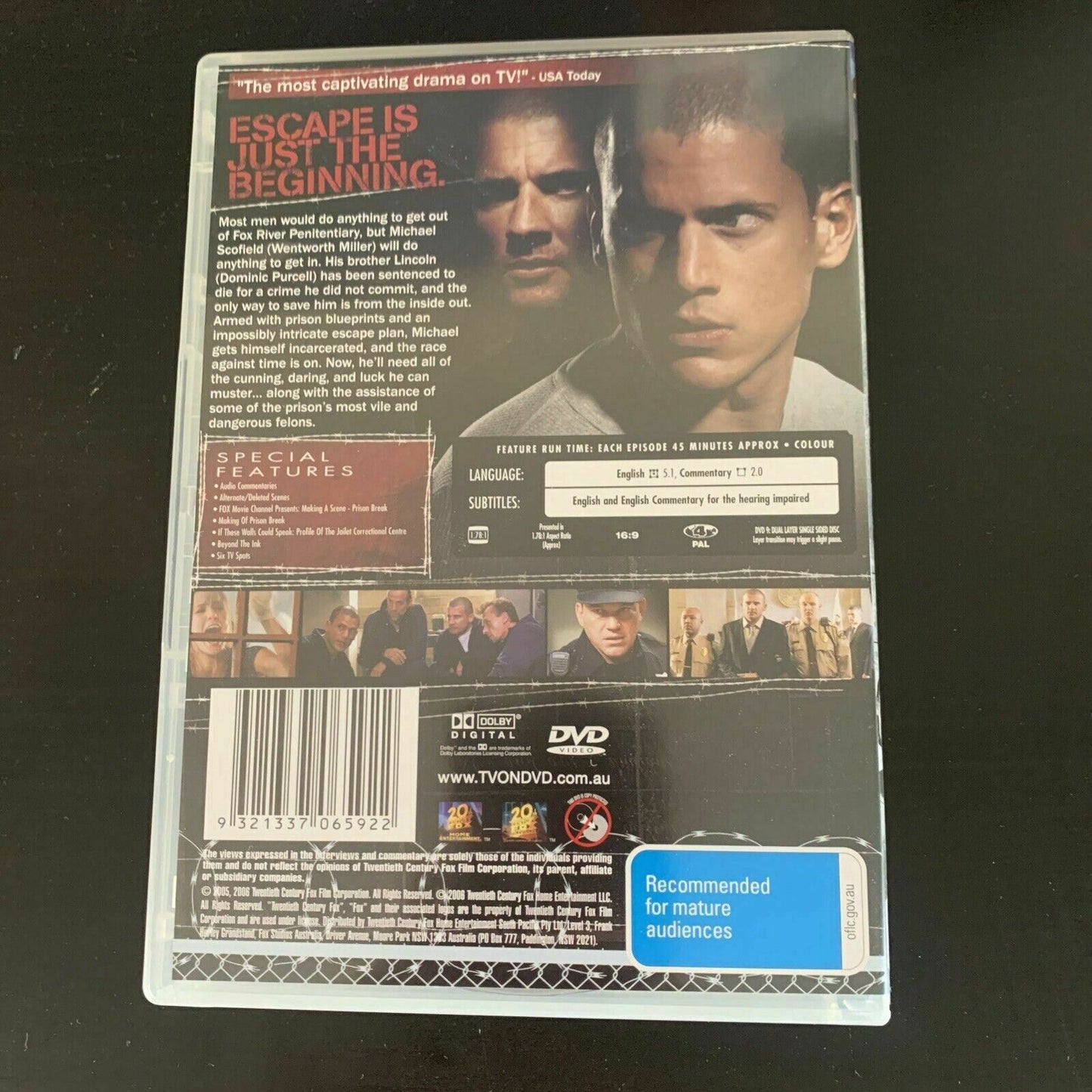 Prison Break : Complete Season 1, 2 & 3 (DVD, 2008) Region 4