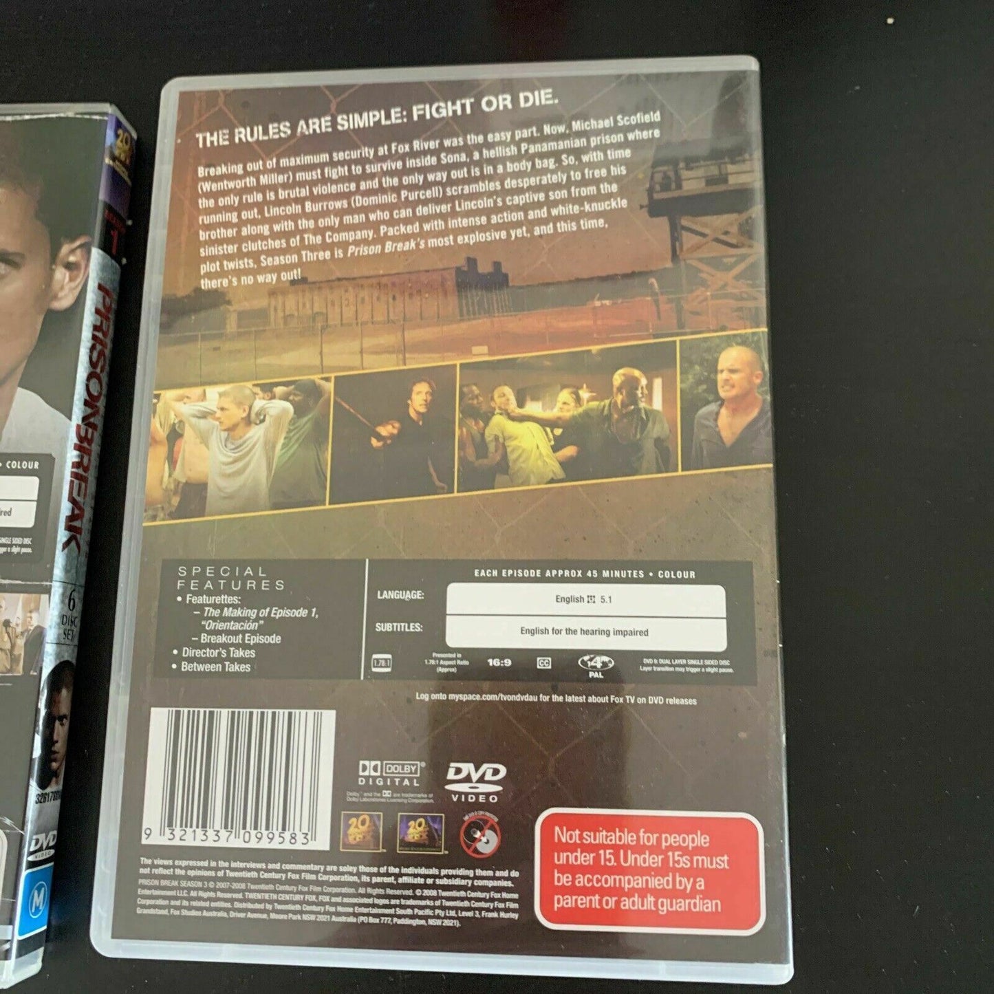 Prison Break : Complete Season 1, 2 & 3 (DVD, 2008) Region 4