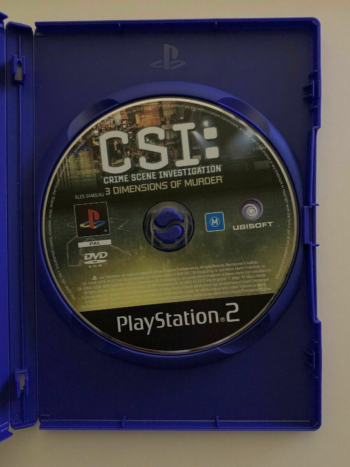 CSI: 3 Dimensions of Murder - Sony Playstation 2 PS2 PAL Game