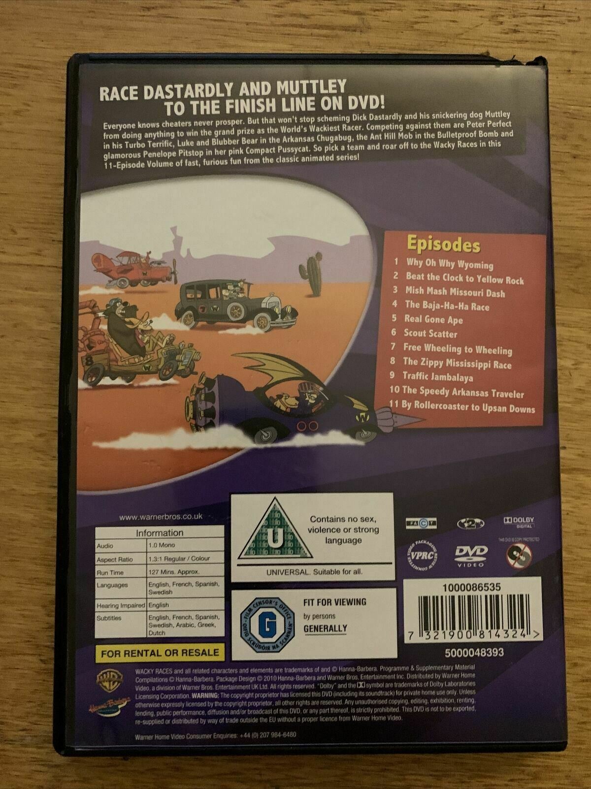 Wacky Races Vol. 1 Wacky Races: Volume 1 (DVD, 1968) Region 2&4 – Retro Unit