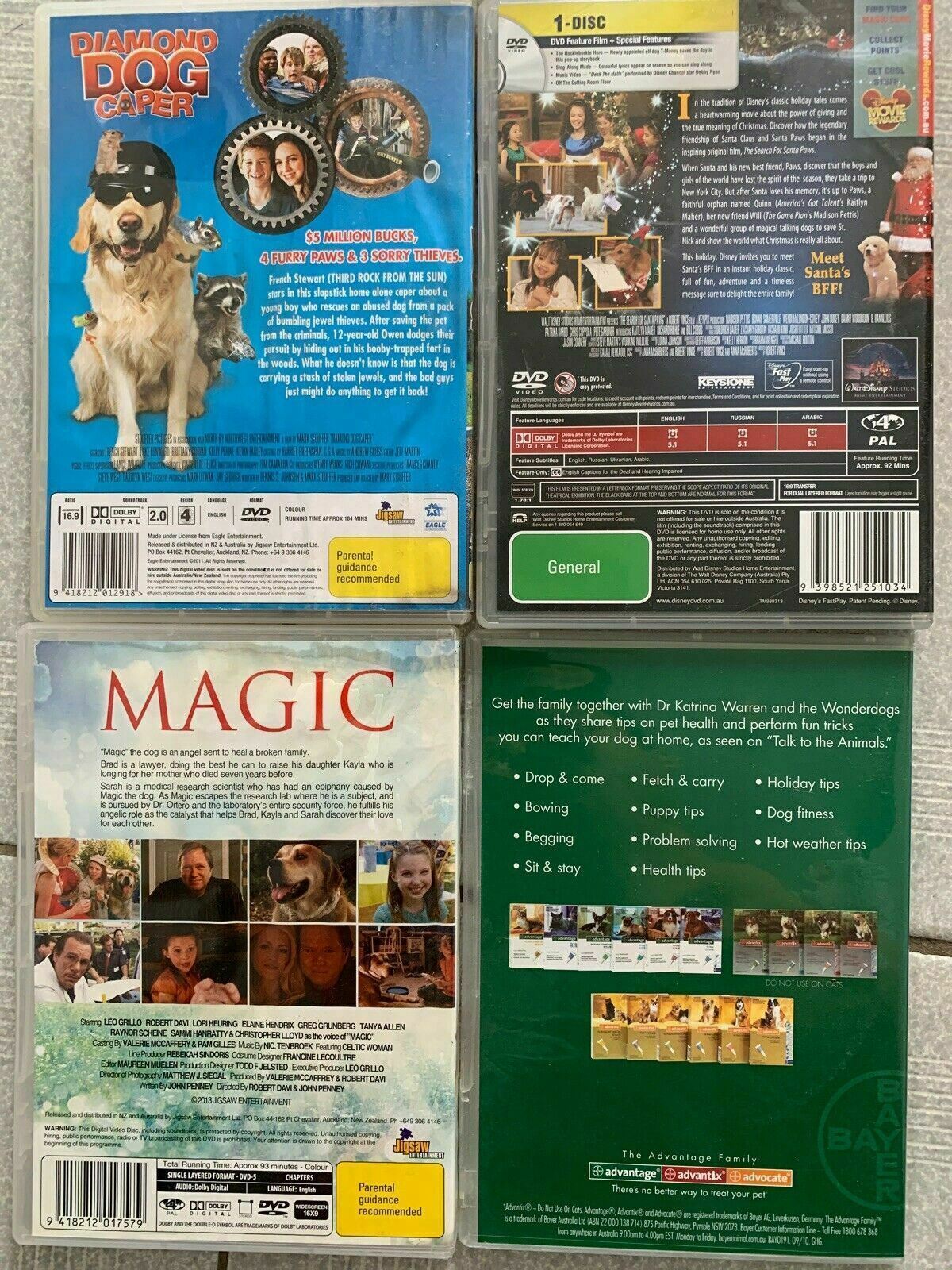 11x Dog Film DVD Collection Movies Region 4