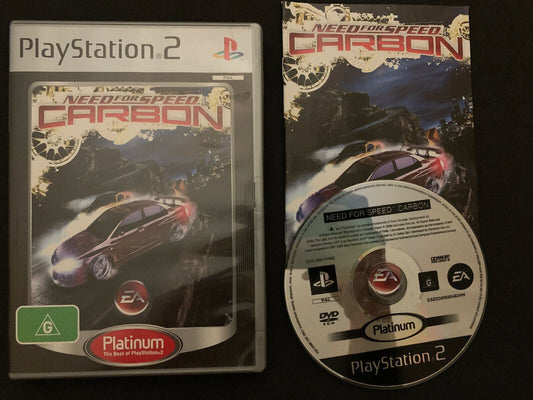 Need For Speed Carbon Platinum PS2 Game Complete With Manual PAL