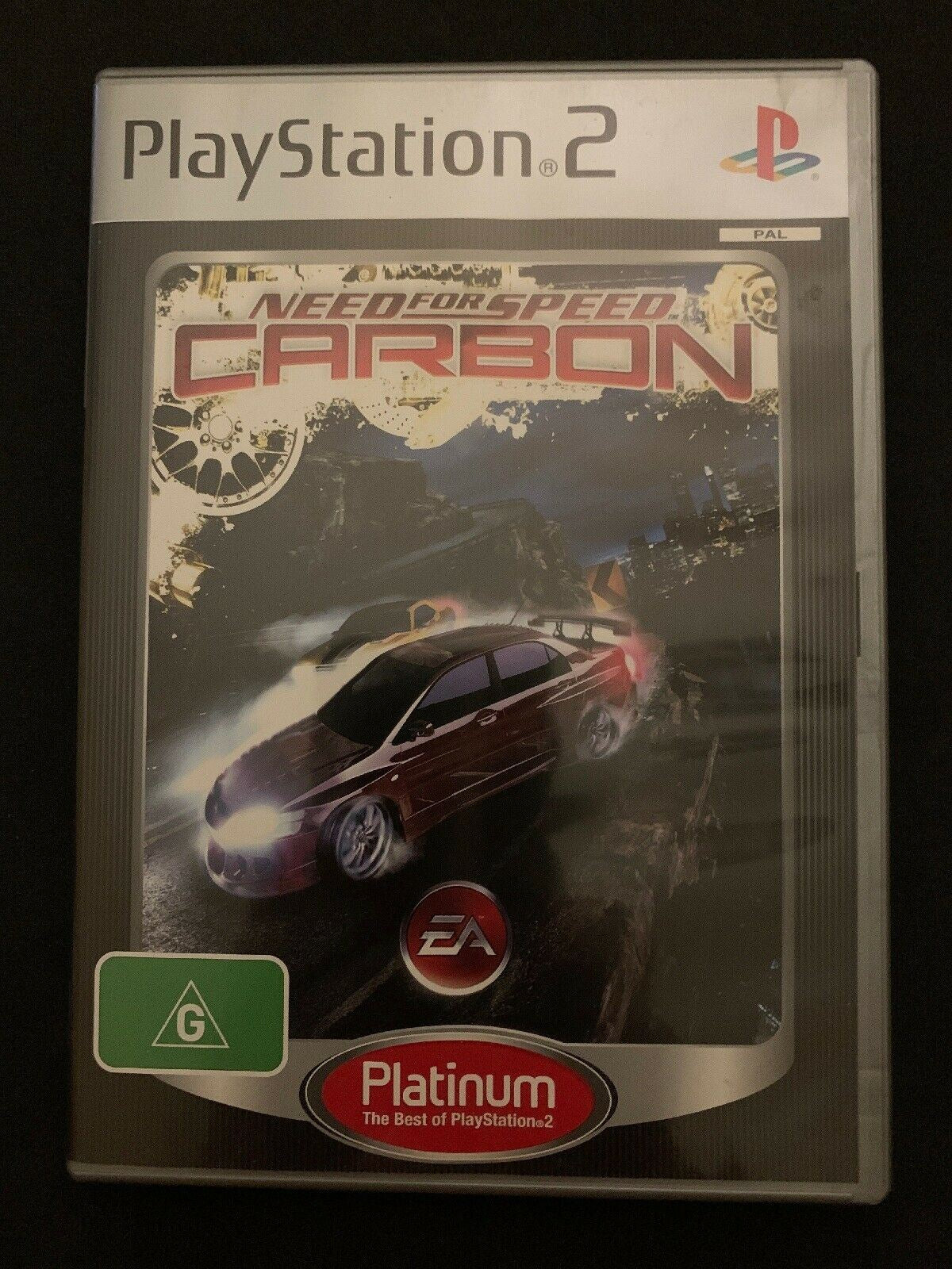 Need For Speed Carbon Platinum PS2 Game Complete With Manual PAL