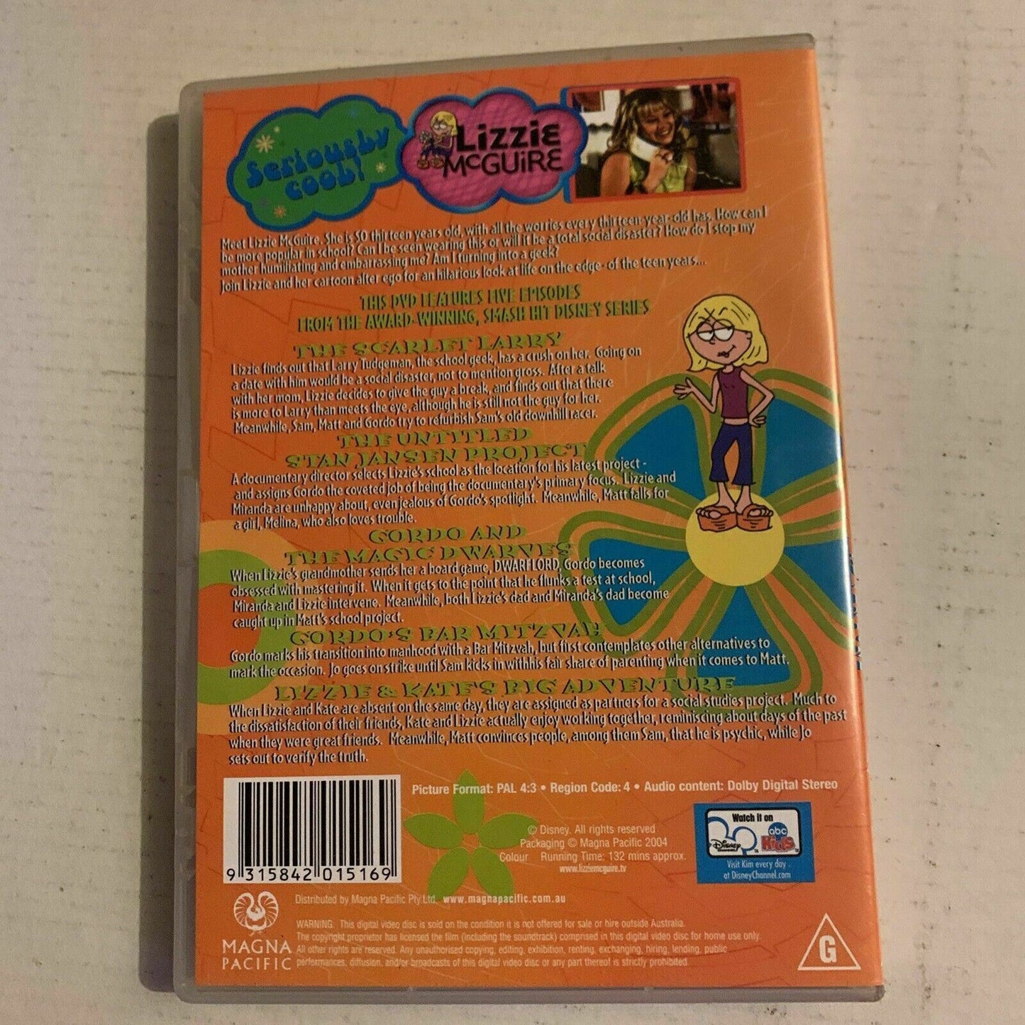 Lizzie McGuire: Lizzie & Kate's Big Adventure (DVD, 2004) Hilary Duff - Region 4