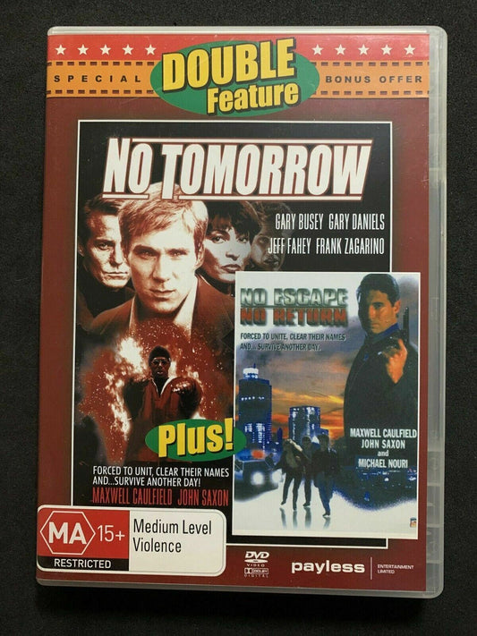 No Tomorrow & No Escape No Return - Double Feature - DVD - PAL -