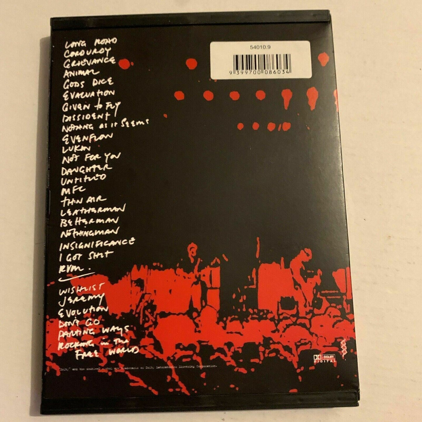 Pearl Jam Touring Band 2000 - DVD Region free